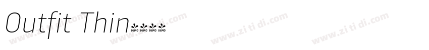 0utfit Thin字体转换